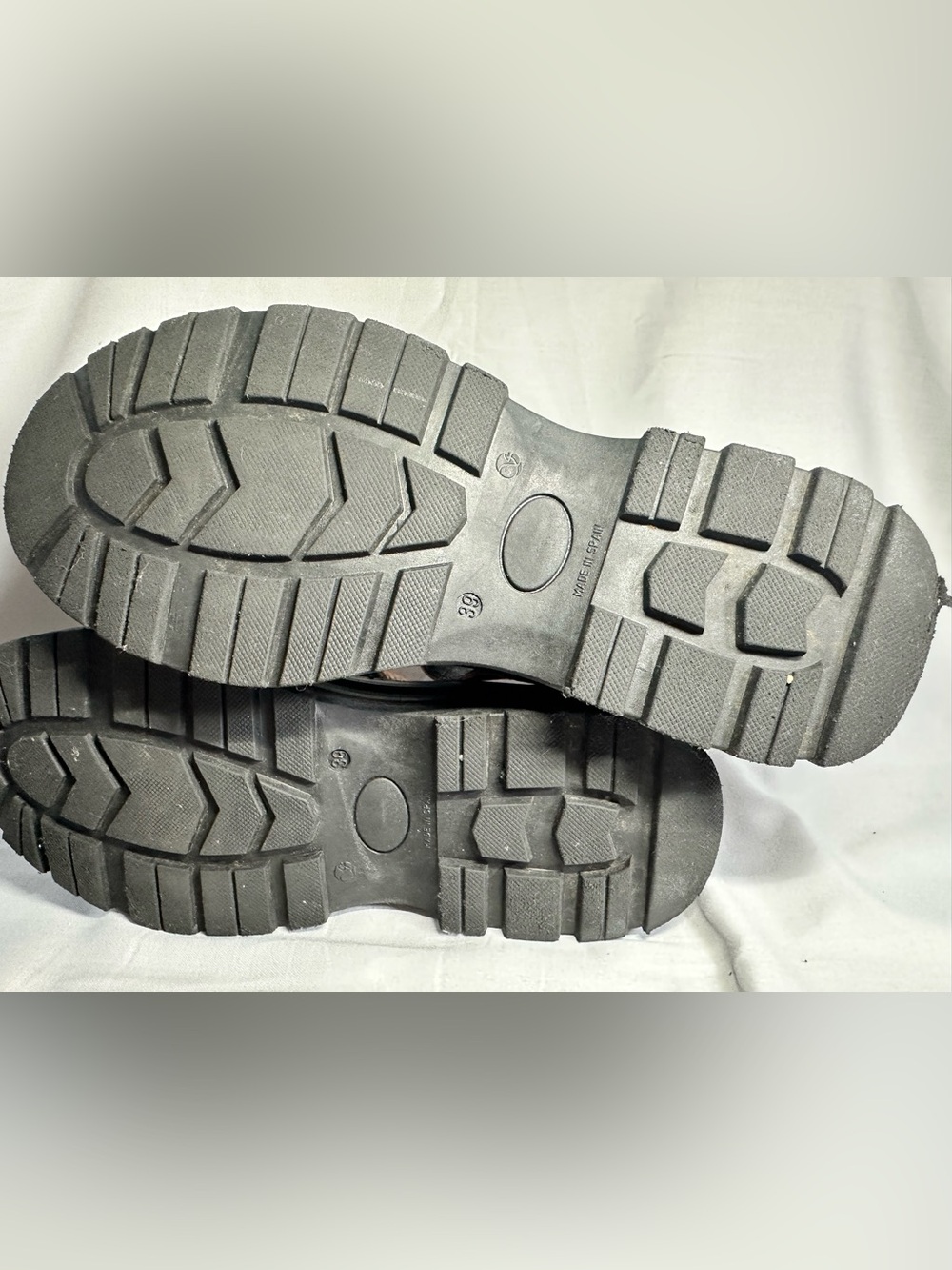 INTENTIONALLY BLANK COURTNEY LUG SOLE MARY JANE - BLACK/CAFE Size 8.5 - Picture 9 of 13
